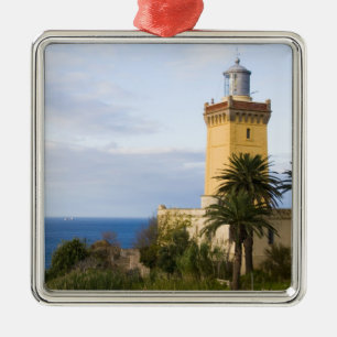 Tangier Morocco lighthouse at Cap Spartel Metal Tree Decoration