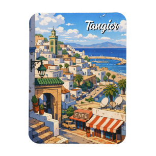 Tangier Morocco Travel Magnet