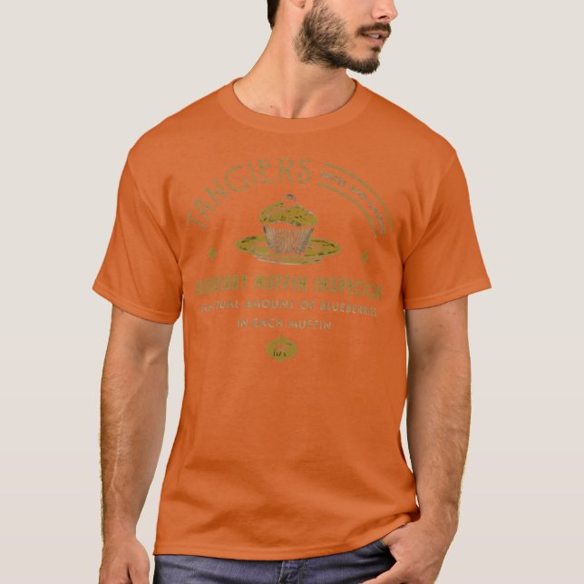 Tangiers Blueberry Muffin Inspector T-Shirt (Front)