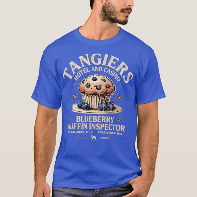 Tangiers Blueberry Muffin Inspector T-Shirt (Front)