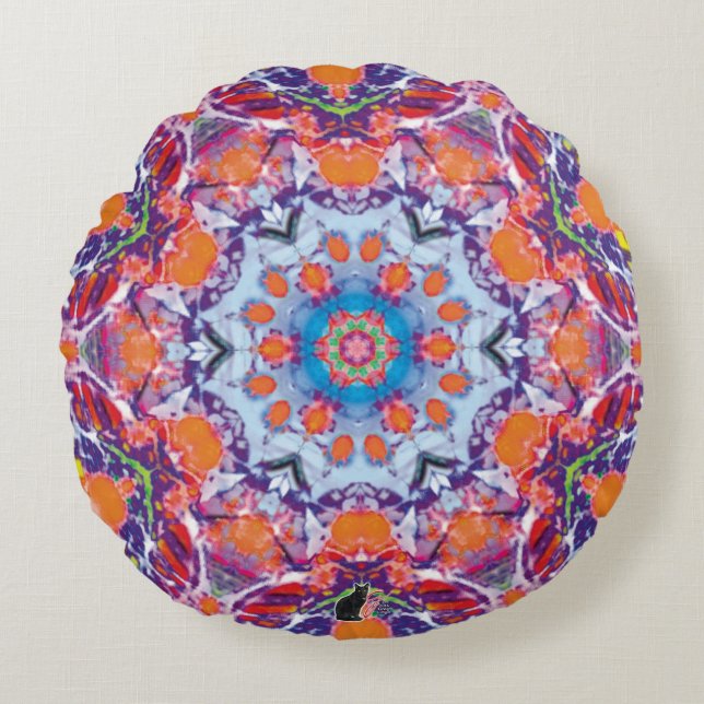 Tangiers Kaleidoscope  Round Cushion (Front)