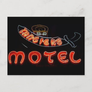 Tangier's Motel Vintage Chicago Neon Post Card
