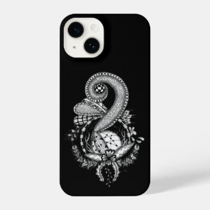 Tangle art: floral motif - iPhone shell iPhone 14 Case