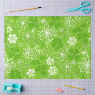 Tangle of Clovers Tissue Paper
