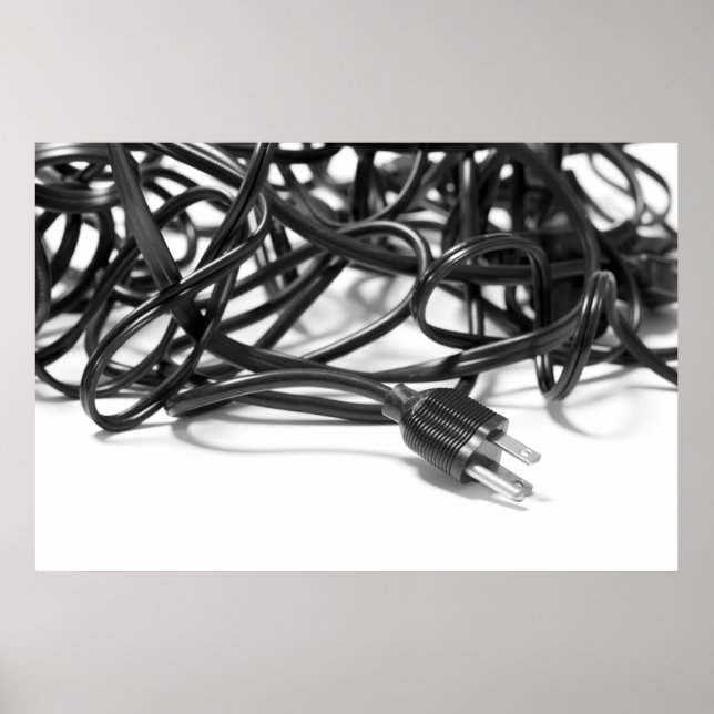 Tangle of Power Cables Poster (Front)