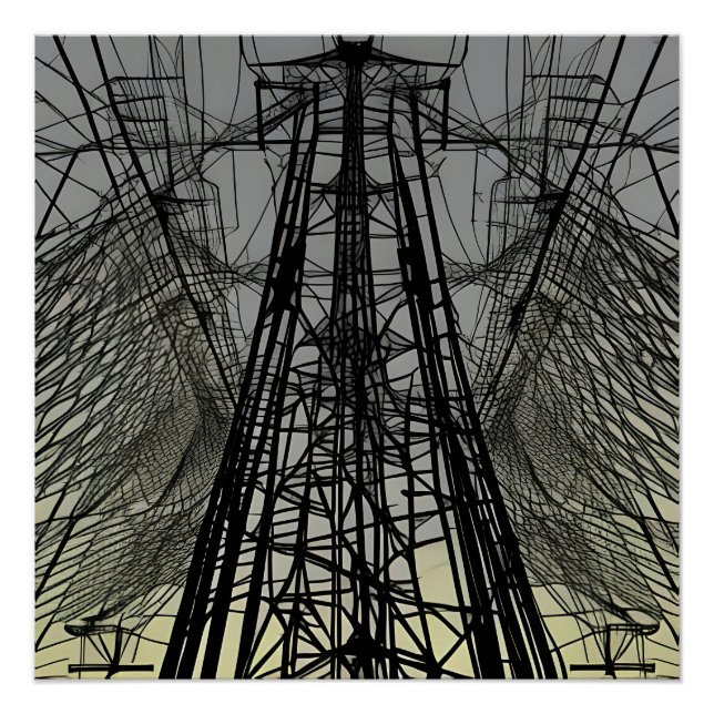 Tangle of Wires Pylon Poster (Front)