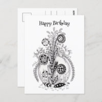 Tangle-shaped floral plant -