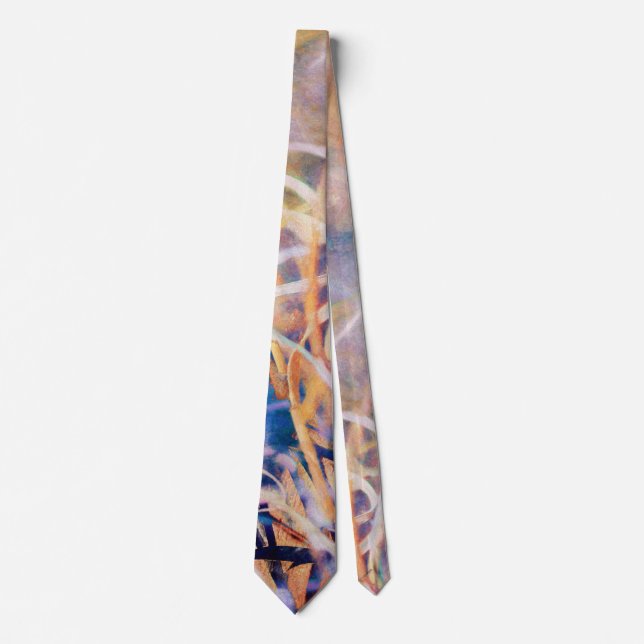 Tangled Abstract Grass in the Wind Tie (Front)