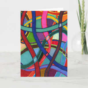 "Tangled" Abstract Greeting Card