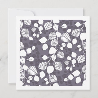 Tangled Foliage Canopy Botanicals deep lavender Card