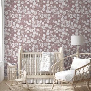 Tangled Foliage Canopy XL leafy white leaves Wallpaper