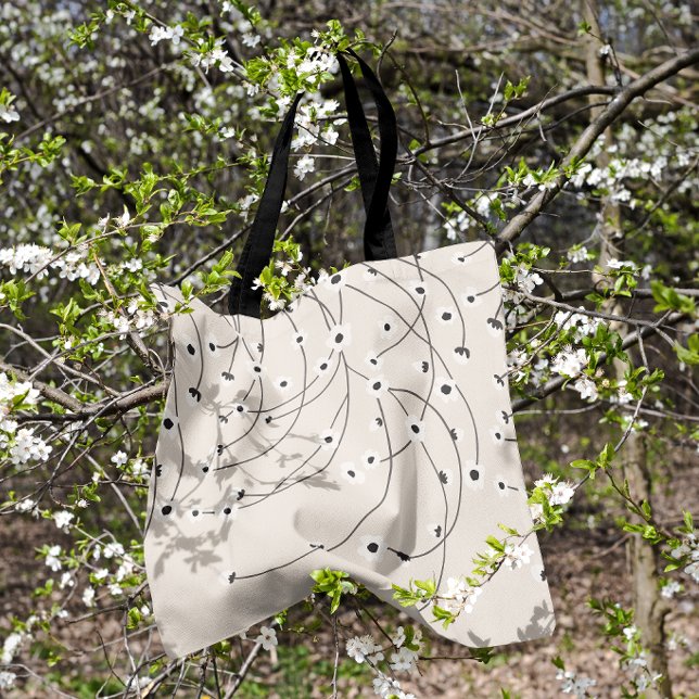 Tangled in Bloom Warm Vintage Tote Bag (Creator Uploaded)
