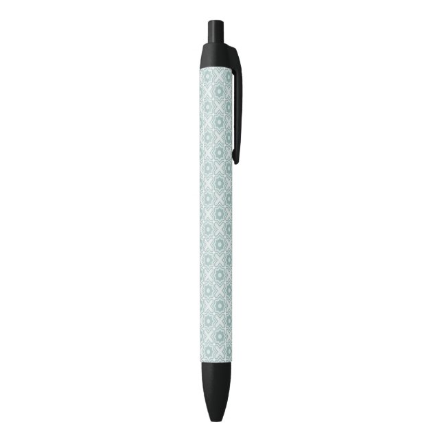 Tangled Lattice Pattern Black Ink Pen (Bottom (Vertical))