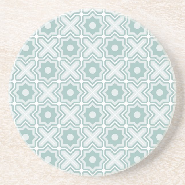 Tangled Lattice Pattern Coaster (Front)
