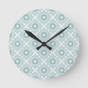 Tangled Lattice Pattern Round Clock