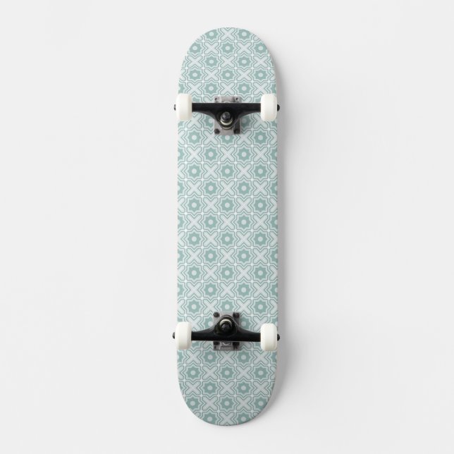 Tangled Lattice Pattern Skateboard (Front)