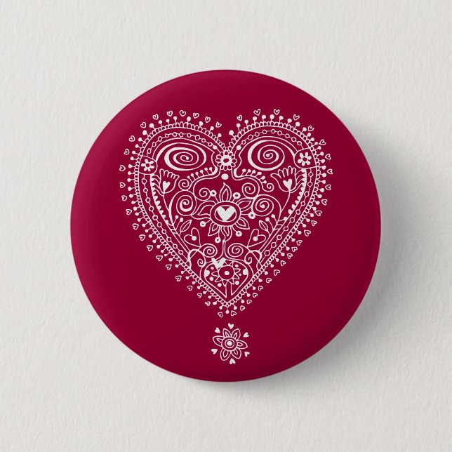 Tangled Love 6 Cm Round Badge (Front)