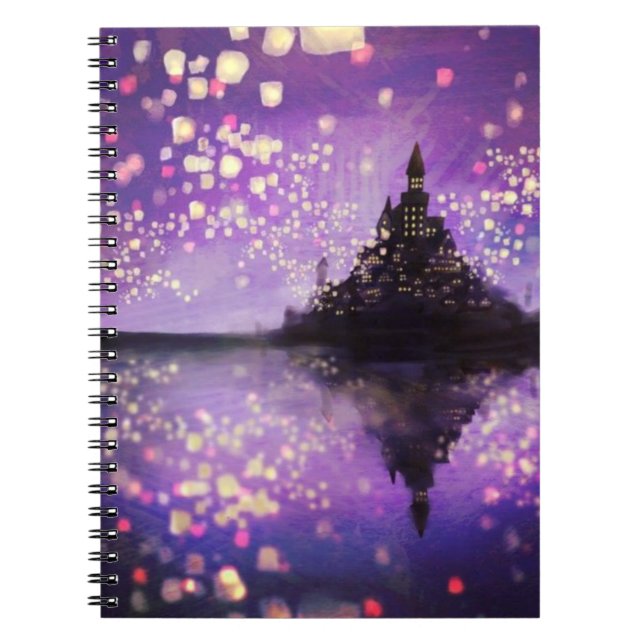 tangled movie castle Notebook (80 Pages B&W) (Front)
