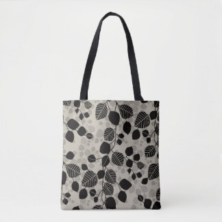 Tangled Poetic Canopy XL black silhouette Tote Bag