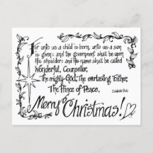 Tangled Religious Christmas Postcard