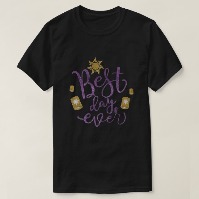 Tangled Sun Best day ever   T-Shirt (Design Front)