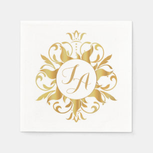 Tangled Sun Monogram Napkins