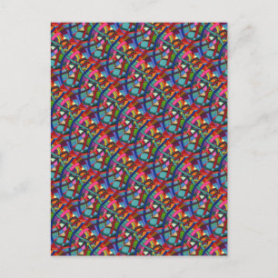 "Tangled" Tiled Image Abstract Postcard