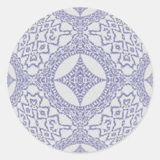 Tangled Tiles Classic Round Sticker