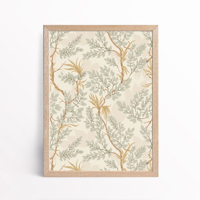 Tangled Tree Botanical Foliage Poster Wall Art (Creator Uploaded)