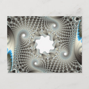 Tangled up in blue postcard