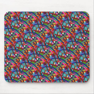 "Tangled Weaving" Tiled Abstract Design Mousepad