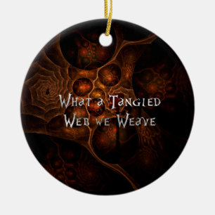 Tangled Web Ceramic Tree Decoration