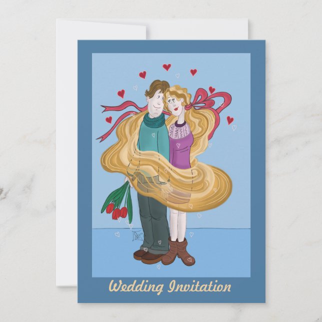 Tangled Wedding Party Invitation  (Front)