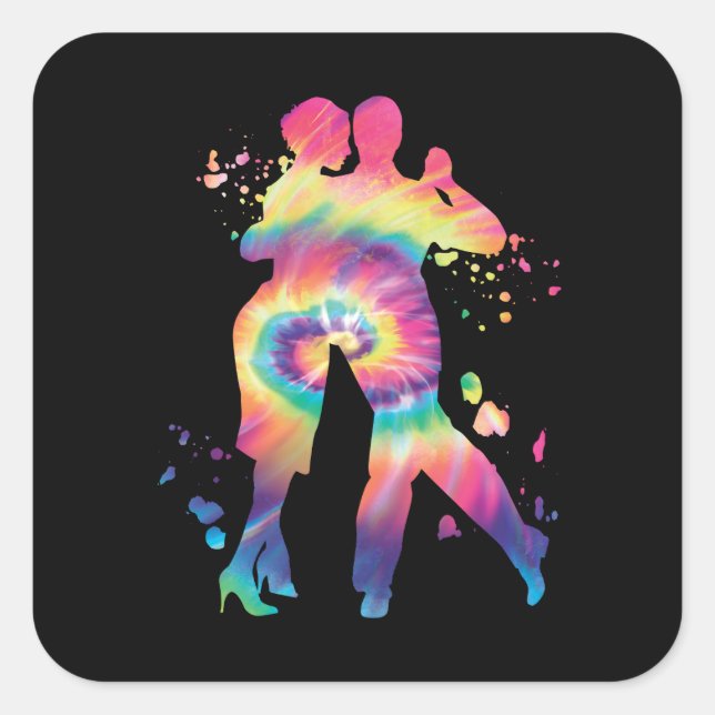 Tango Argentino Dancing Milonga Vals Square Sticker (Front)