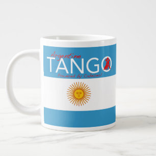 Tango, as in Life - A Tango Haiku (Cabeceo) Large Coffee Mug