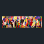 Tango Bal Bullier - Abstract Art by Sonia Delaunay Poster<br><div class="desc">Tango Bal Bullier - Abstract Art by Sonia Delaunay This is Sonia Delaunay's most famous painting, created 1912-13. This colourful abstract painting depicts the Parisian dance hall where she would dance the tango with her artist husband, Robert Delaunay. ~ We suggest the semi-gloss paper or better for beautiful colour and...</div>