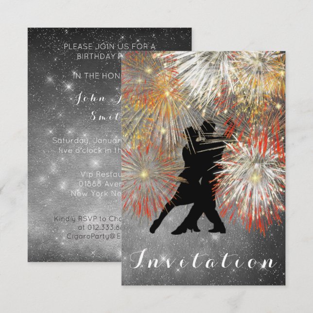 Tango Ball Carnival  Dance Party Invitation (Front/Back)