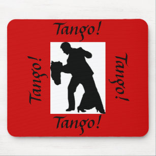 Tango! Ballroom Dance Couple Mousepad - Red
