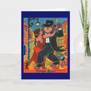 Tango Bear Greeting Card