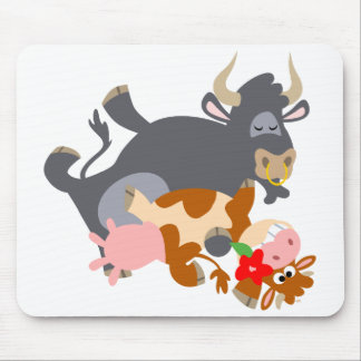 Tango!! (cartoon bull and cow) mousepad