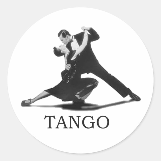 TANGO CLASSIC ROUND STICKER (Front)