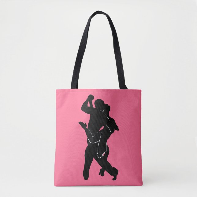 Tango Couple Pink Tote Bag - Your Colours (Front)