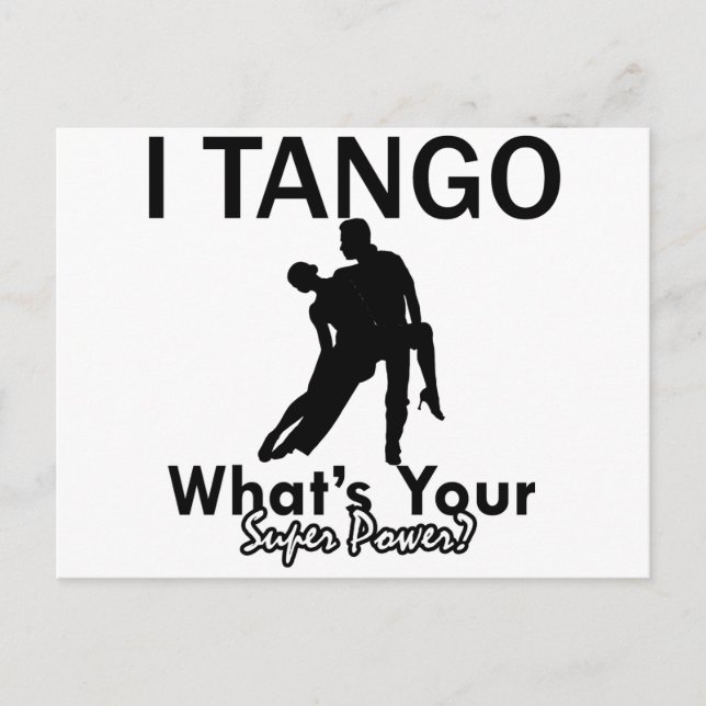 Tango dance designs postcard (Front)