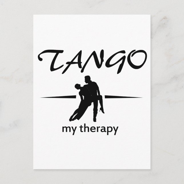 Tango dance designs postcard (Front)