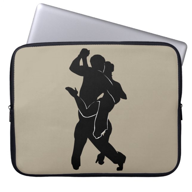 Tango Dancer Couple Laptop Sleeve Custom Colours (Front)