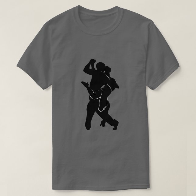 Tango Dancer Couple T-Shirt - Your Colour (Design Front)