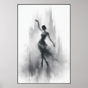 Tango Dancer in Expressive Motion Poster
