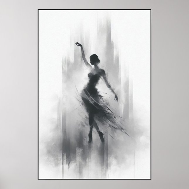 Tango Dancer in Expressive Motion Poster (Front)