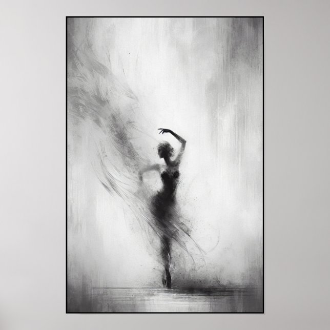 Tango Dancer in Expressive Motion Poster (Front)