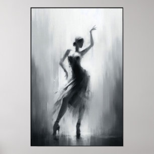 Tango Dancer in Expressive Motion Poster